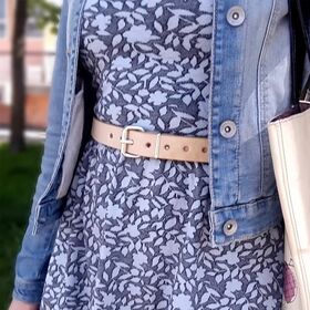 Образ с бежевым ремнём