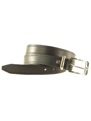 Синий кожаный ремень