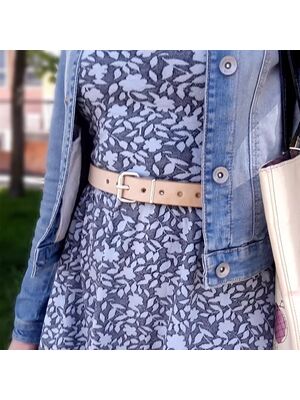 Образ с бежевым ремнём