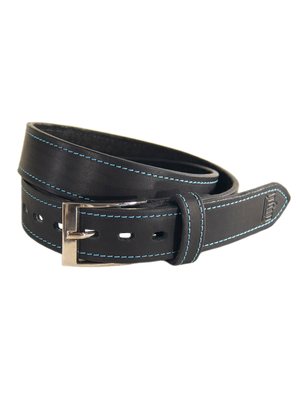 ремень с голубой прошивкой